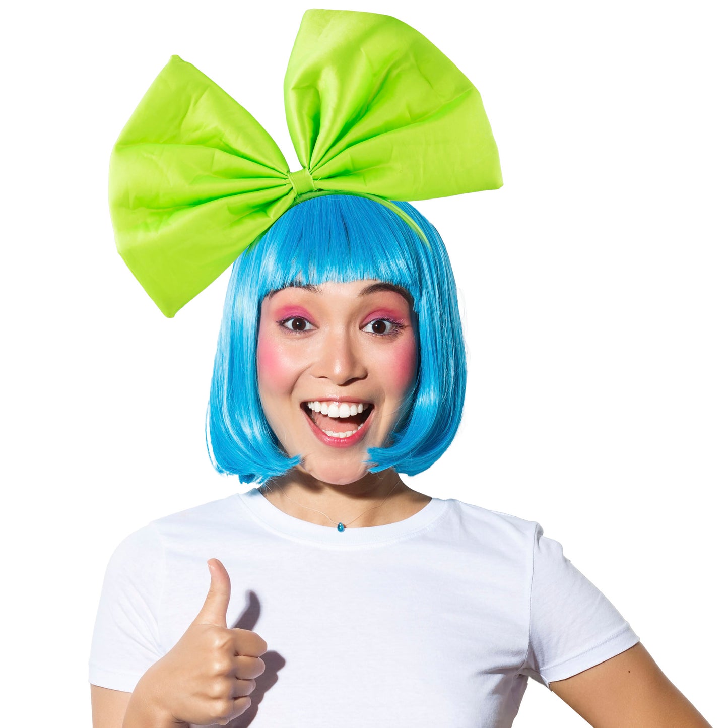 Diadeem met Reuzestrik Fluor Groen