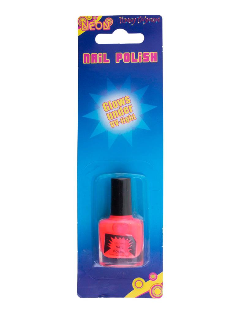 Neon roze nagellak