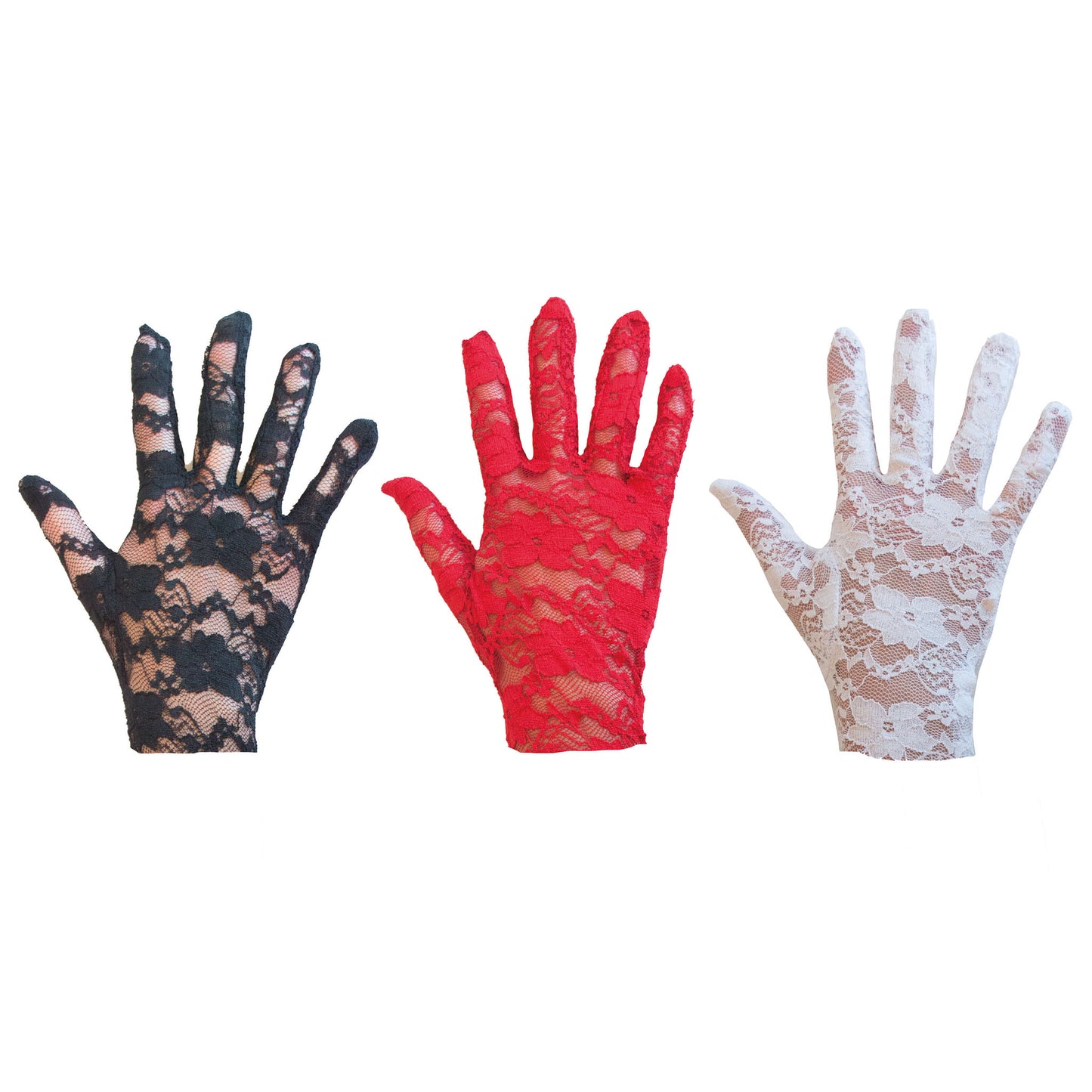 Rode kanten handschoenen