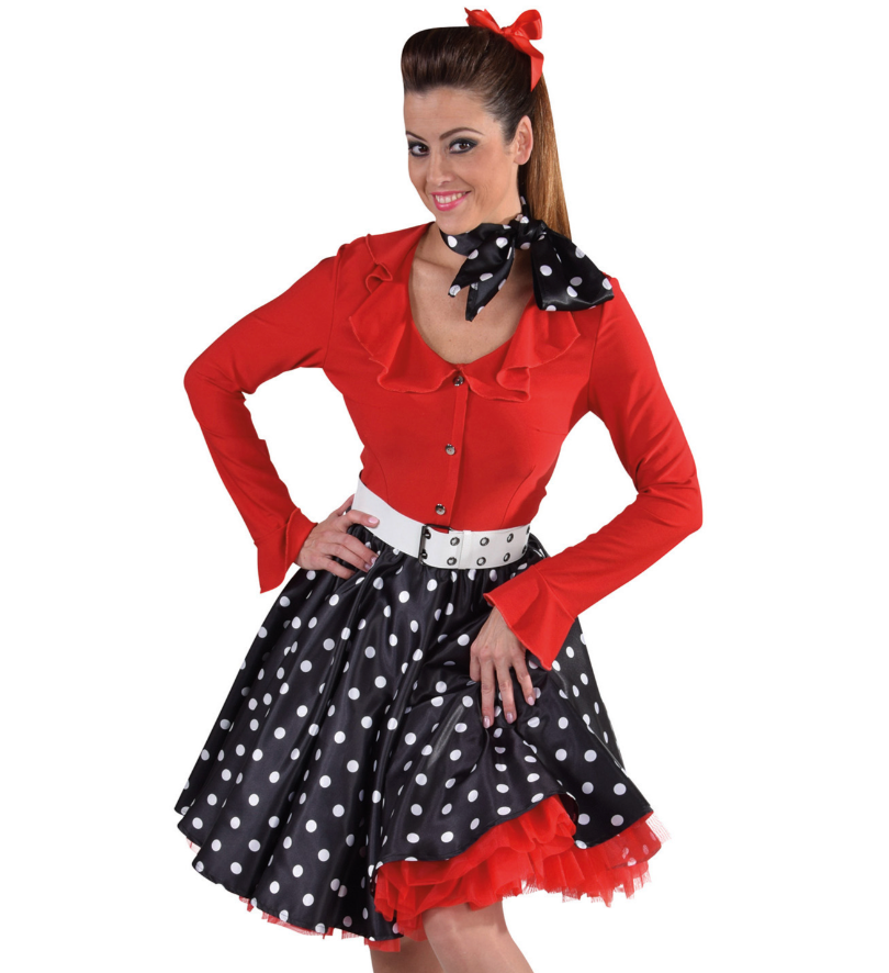 Rock 'n roll rok zwart-wit