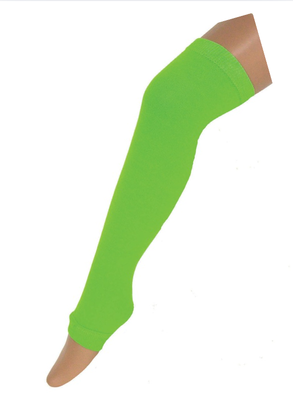Neon Groene beenwarmers 60cm