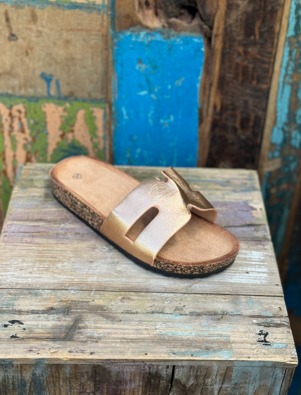 Champagne kleurige Slippers #2088