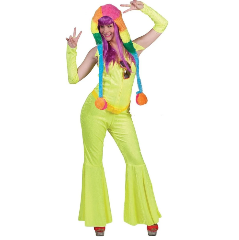Disco Fluor Jumpsuit, Verkrijgbaar in 2 verschillende kleuren.