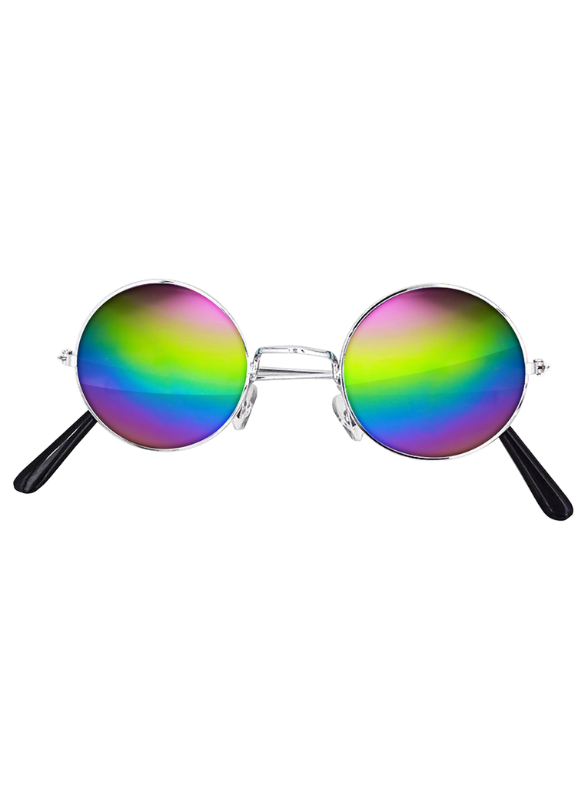 Gekleurde hippie bril