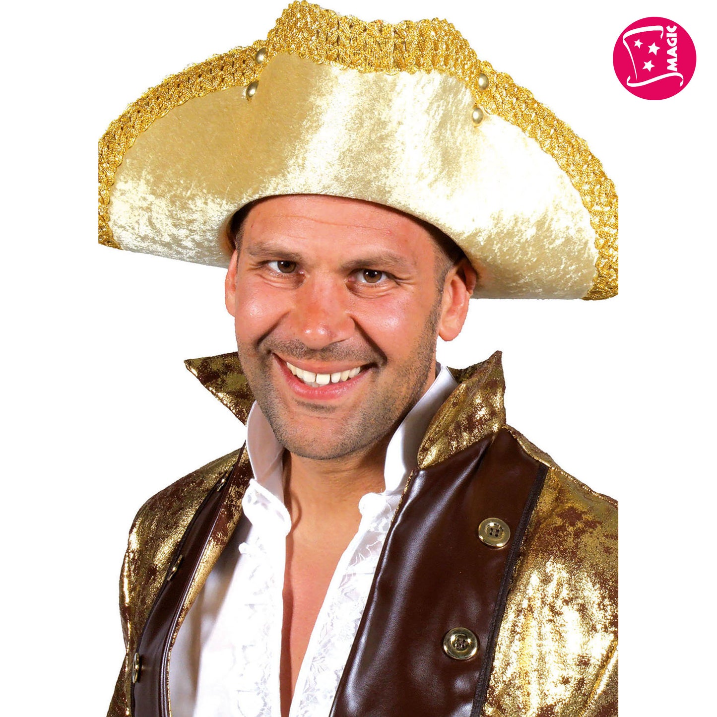 3-Spits Hoed Goud