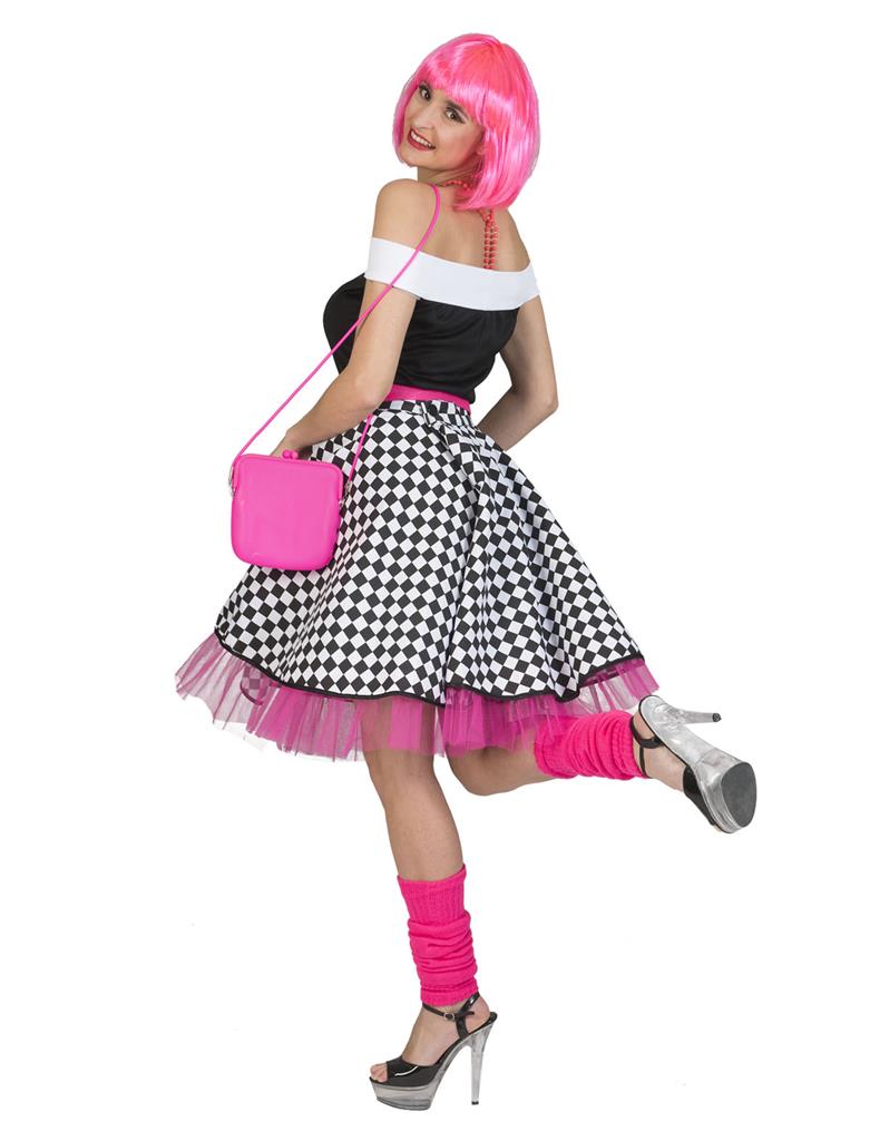Rock 'n Roll Rok Zwart/Wit