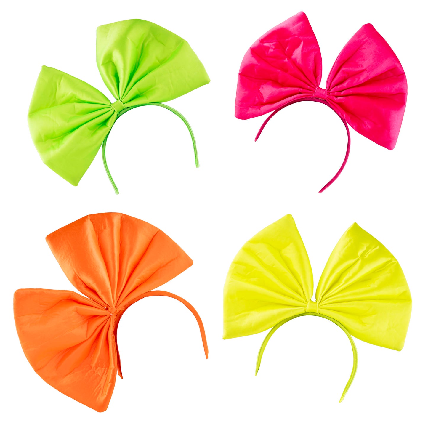 Diadeem met Reuzestrik Fluor Groen