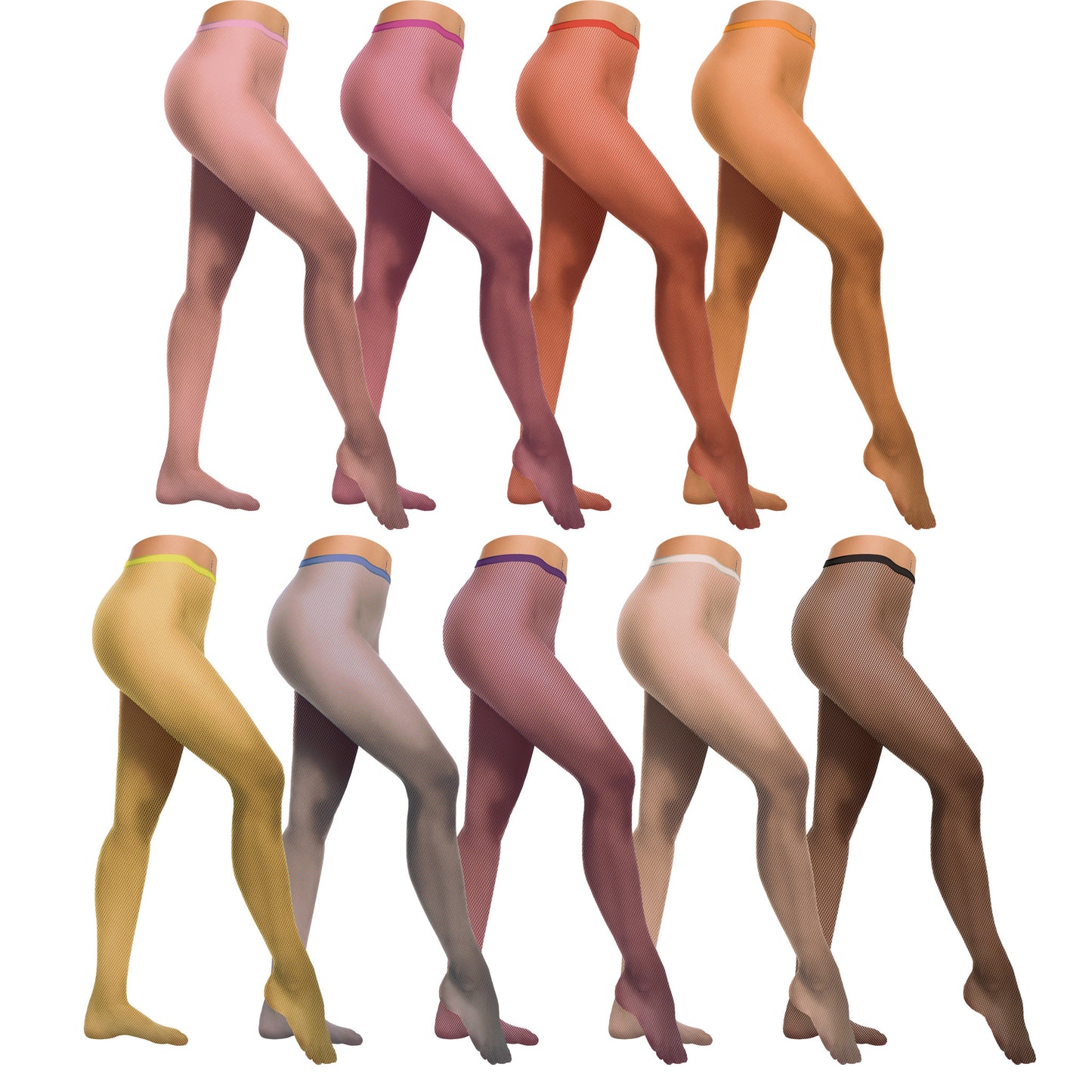 Rode visnet disco net panty