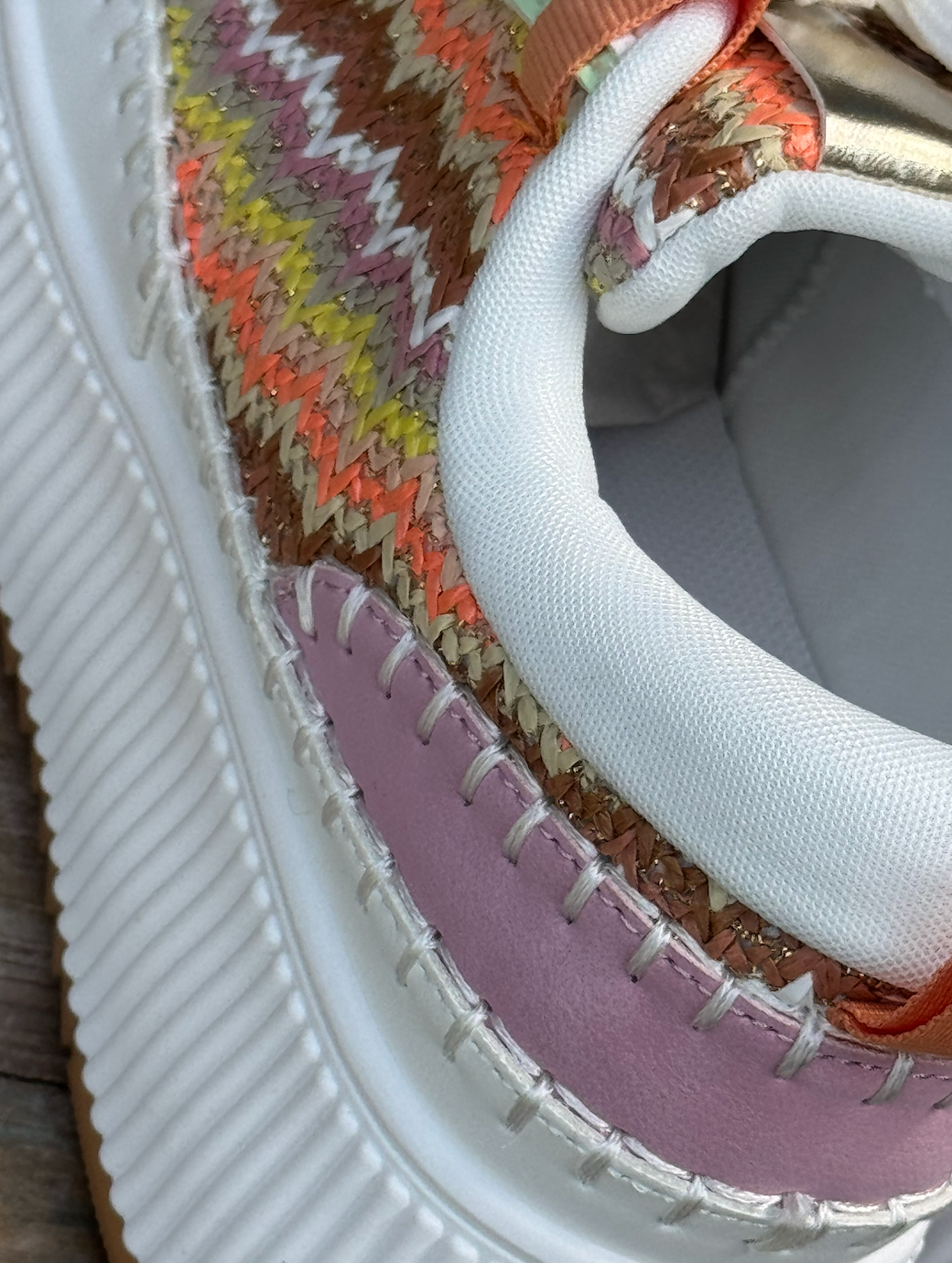 Colour Woven Sneaker in vrolijke voorjaars tinten #8-137