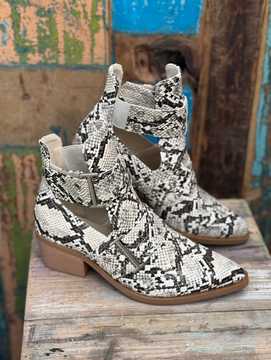 Snake Zomerse Cowboy Enkellaarsjes #DES8008