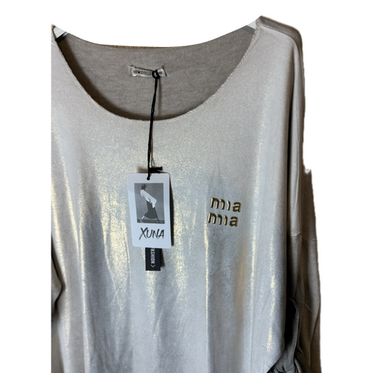 MiaMia Shirt met glans one size 38/44