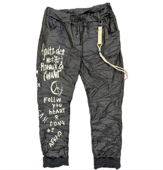 Wax Broek Follow your heart, one size draagbaar tot mt 44