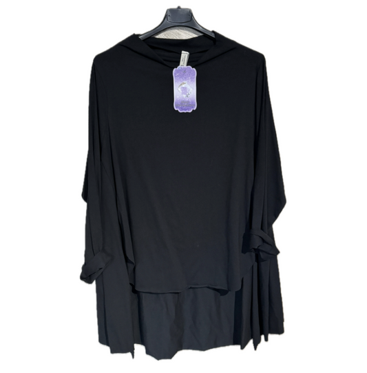 Super leuke shirt met pand verschil en mooi vallende kraag