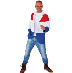 Colbert rood/wit/blauw
