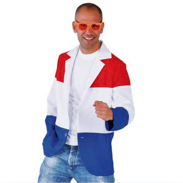 Colbert rood/wit/blauw