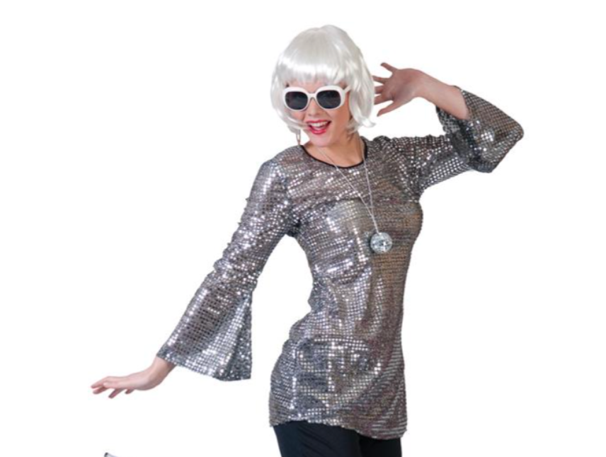 Disco Glitter Babe, verkrijgbaar in 3 kleuren.