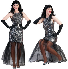 Zilveren Diva Jurk