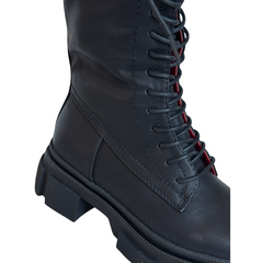 BEST SELLER Hoge Bikerlaars met grote gesp #D-31