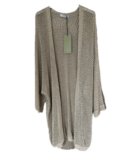 Open Lang vest met lurex, in diverse kleuren