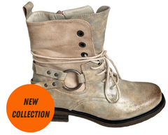 Goldy Beige Dusty Boots #1572-PA
