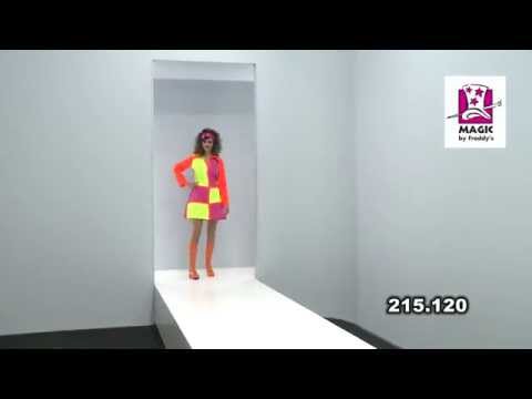 Neon 60's Fluo Jurk